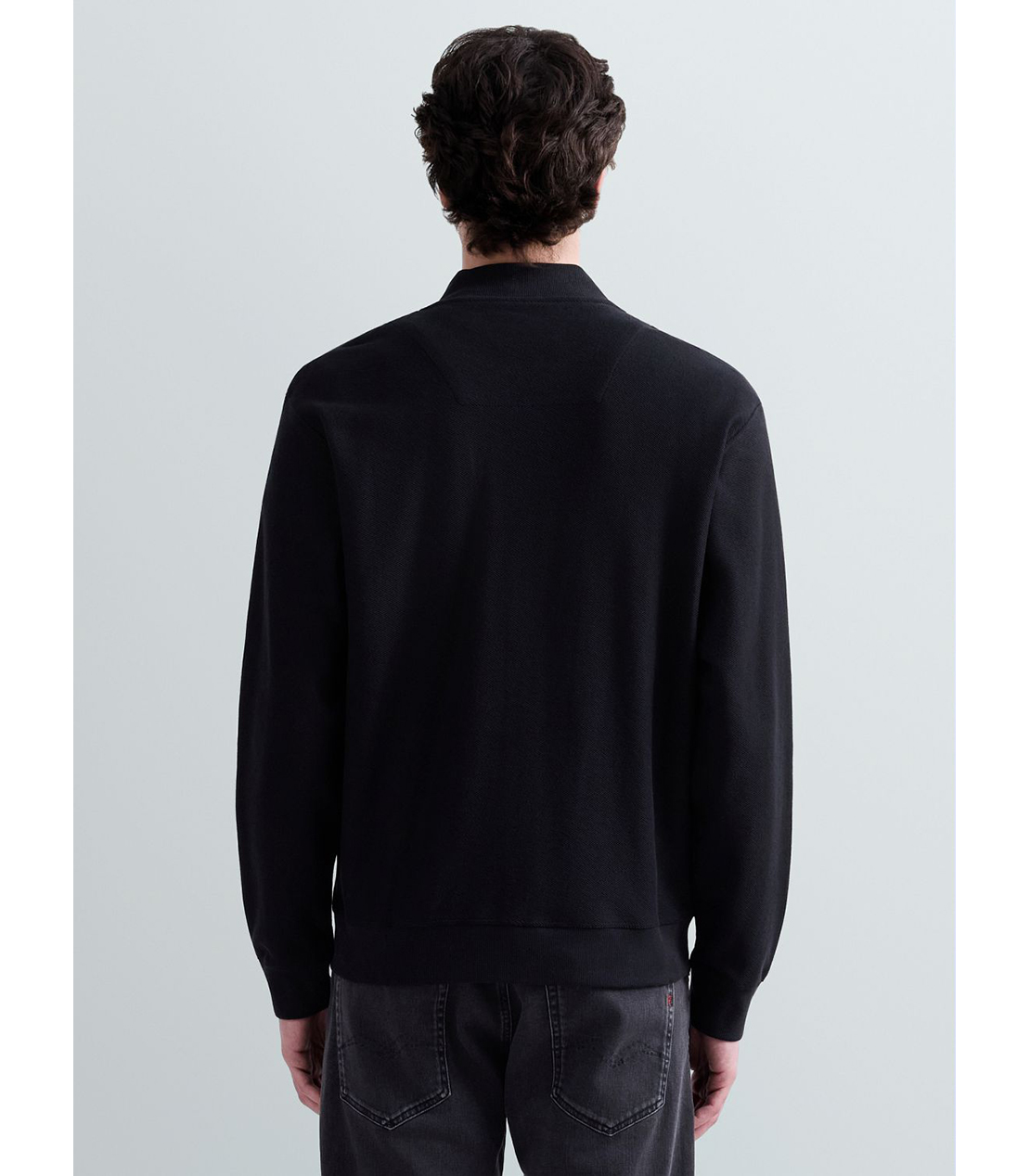 ヘビージャージージップスウェット 詳細画像 ブラック 3